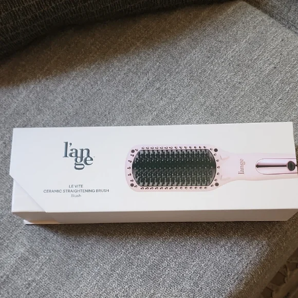 L’ange Le Vite Pink Ceramic Hair Straightening Brush - Picture 2 of 6